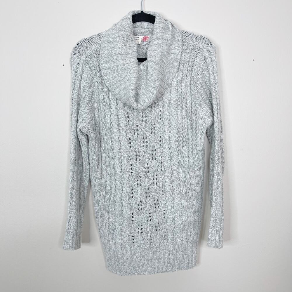 Blossom & Clover Womens XSmall XS Heather Gray Cowl Neck Knit Sweater